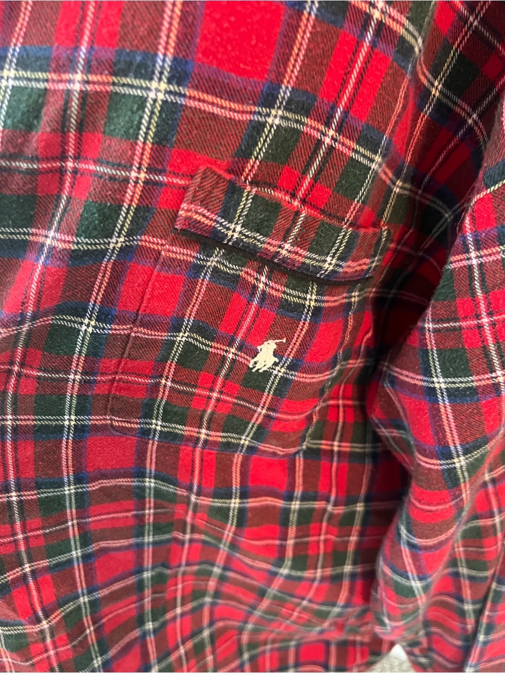 Polo Ralph Lauren Plaid Flannel Panama Set with Horse Logo - Picture 10 of 10